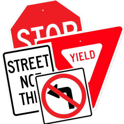 Lean Stop Sign Custom Traffic & Road Signs | Reflective, Aluminum & Coroplast | Lean ...